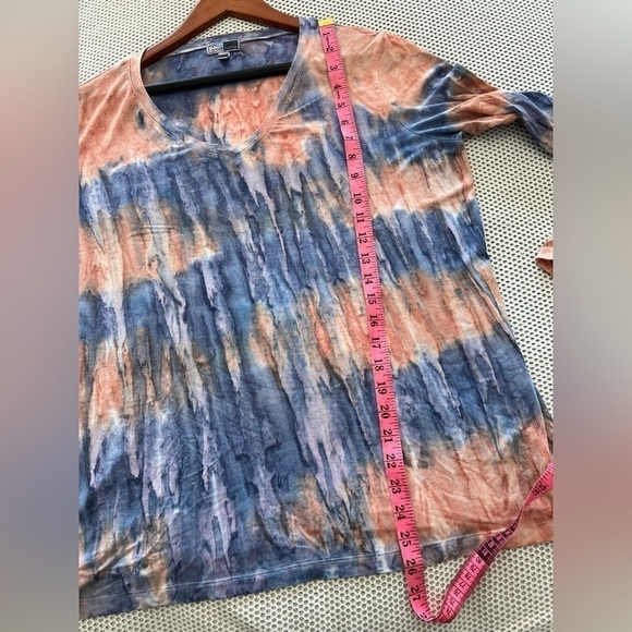 Annie Turbin Tie Dye Stripe Long Sleeve Top 4 - Picture 8 of 11